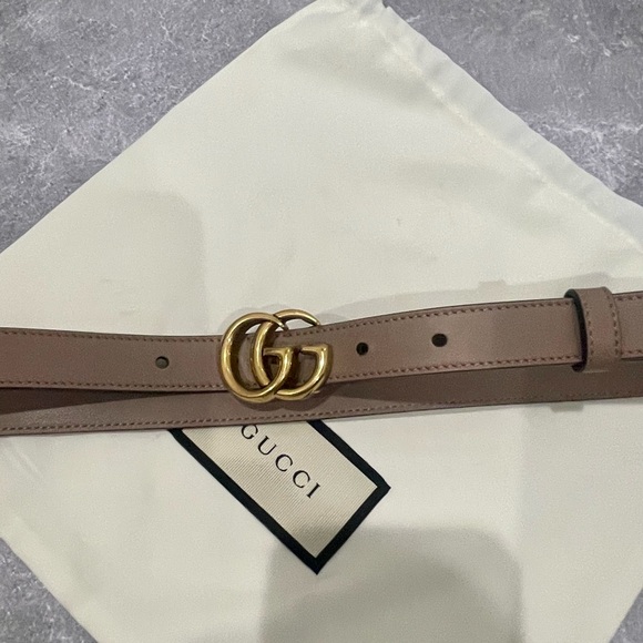 Gucci Double G Belt In Porcelain Rose - Picture 2 of 4